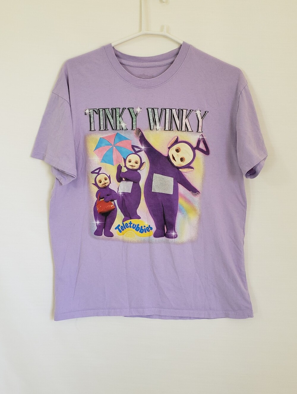 Tinky Winky Lavender Teletubbies Adult T-Shirt